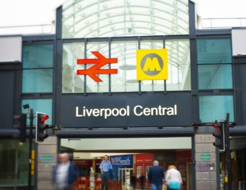 Front of Liverpool train station